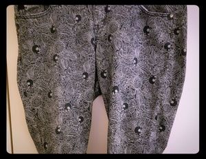 Torrid paisley skull skinny jeans